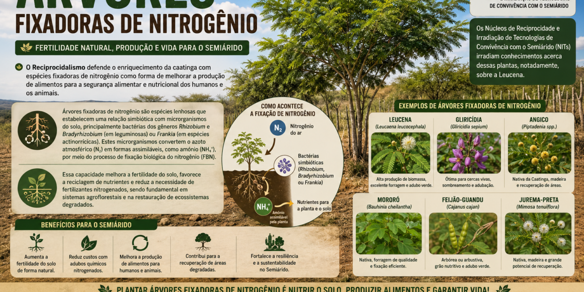 Árvores – Fixadoras de Nitrogênio