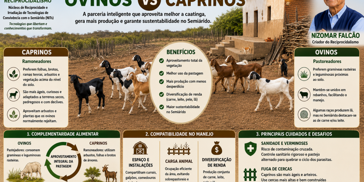 Consórcio Pecuário – Ovinos vs Caprinos