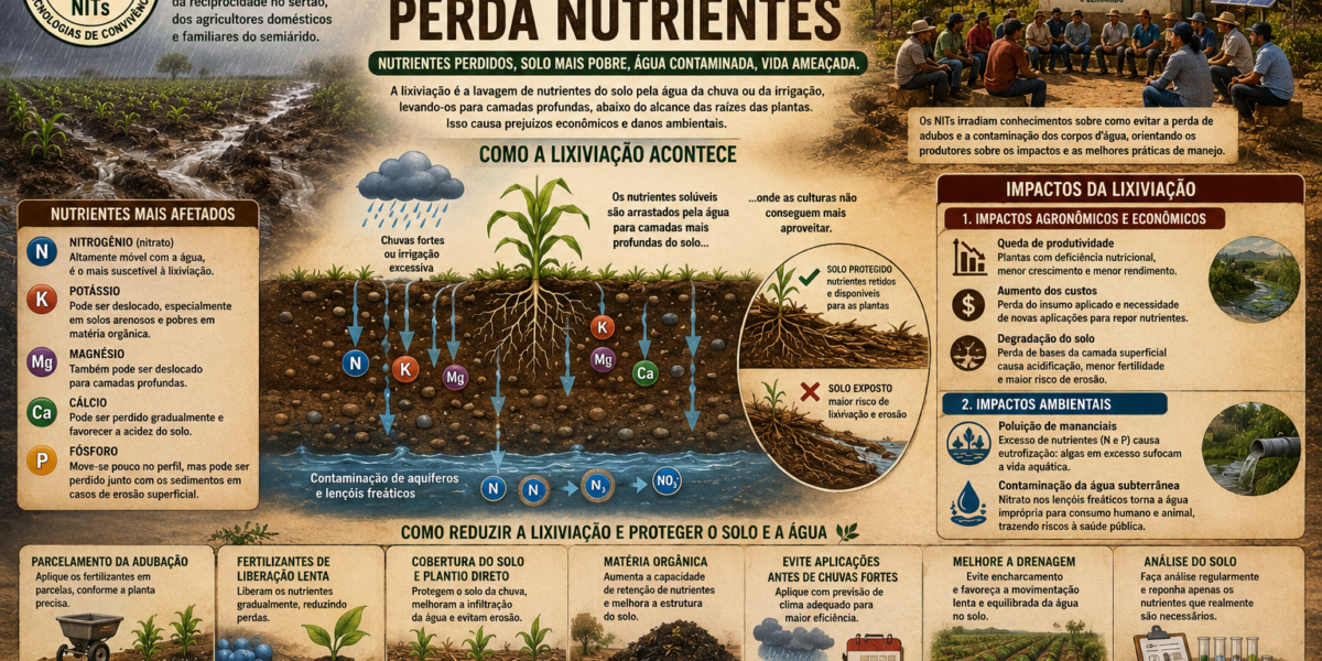Lixiviação – Perda de Nutrientes