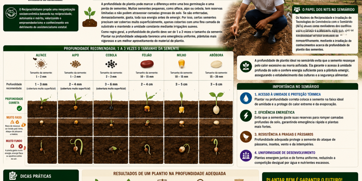 Profundidade de Plantio – Impacto na Germinação