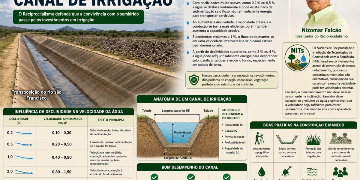 Recursos Hídricos – Canal de Irrigação