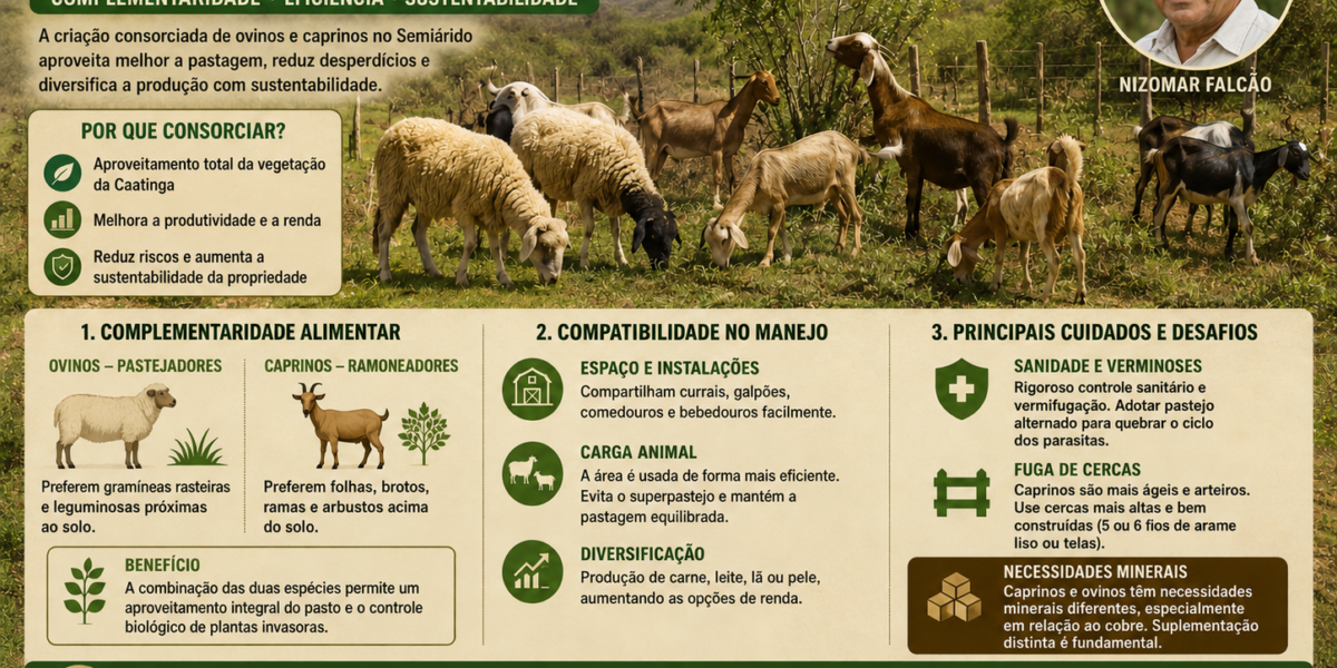 Consórcio Pecuário – Ovinos versus Caprinos