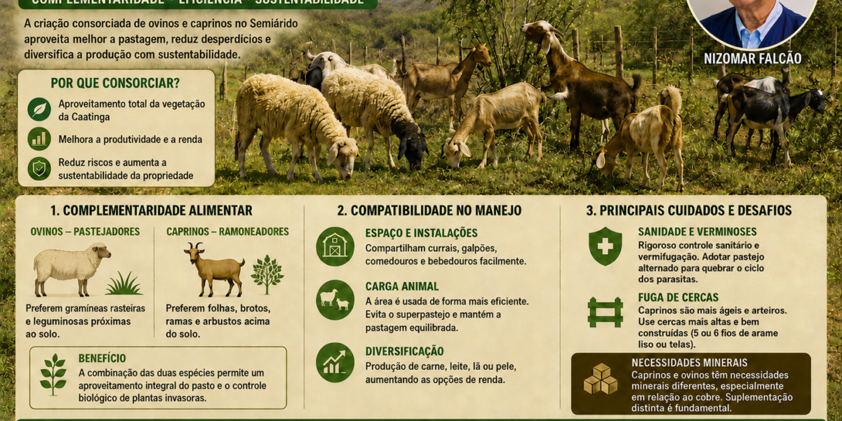 Consórcio Pecuário – Ovinos versus Caprinos