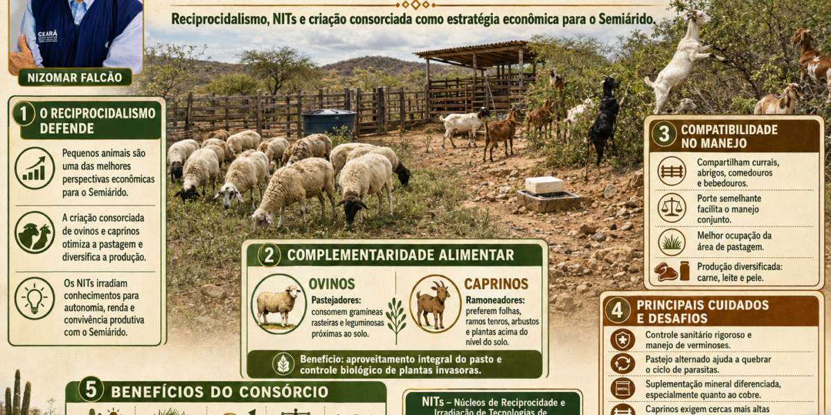 Consórcio Pecuário – Ovinos versus Caprinos