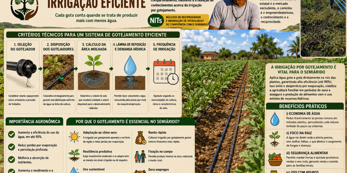 Gotejamento – Irrigação Eficiente