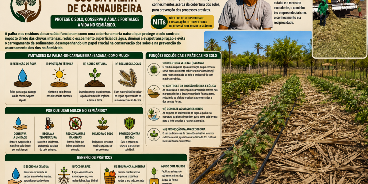Mulch – Uso da Palha de Carnaubeira