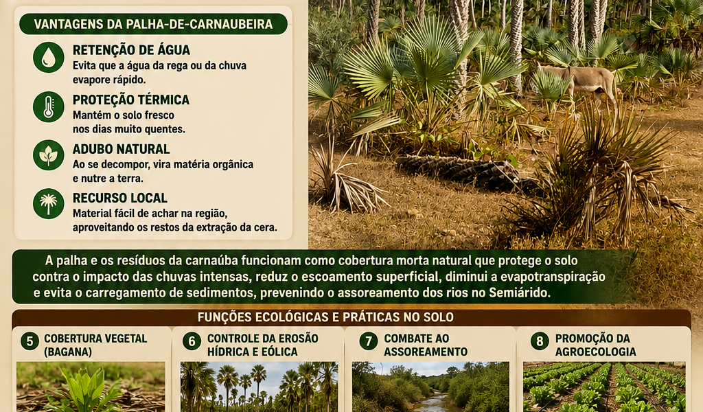 Mulch – Uso da Palha de Carnaubeira