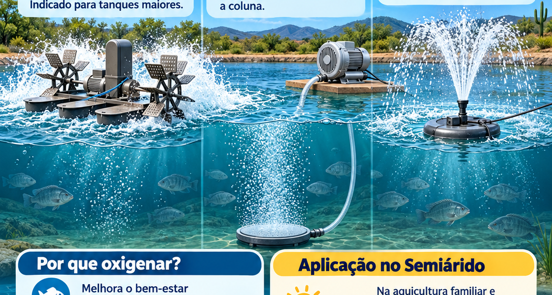 Aquicultura – Equipamentos de Oxigenação