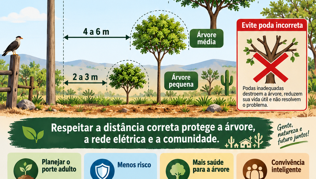 Árvores – Distancia da Rede Elétrica