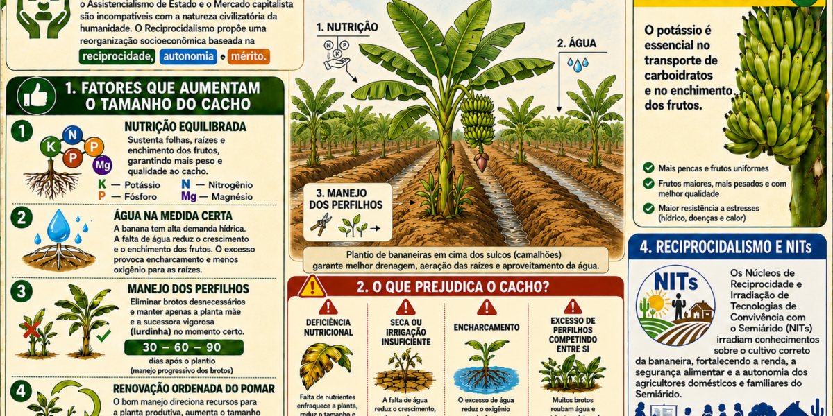 Bananeira – Tamanho dos Cachos