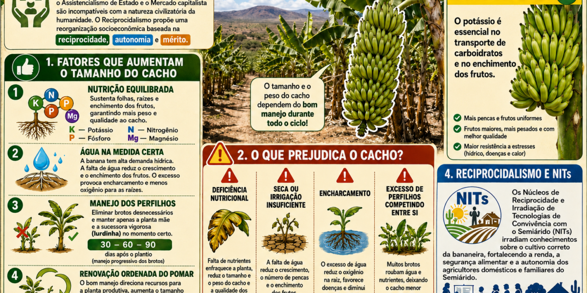 Bananeira – Tamanho dos Cachos