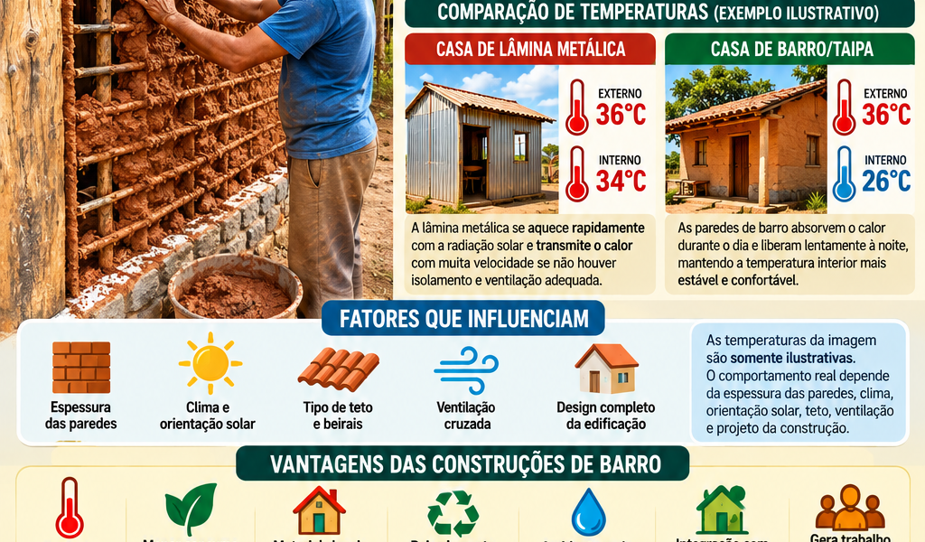 Barro – Regulação da Temperatura Ambiental