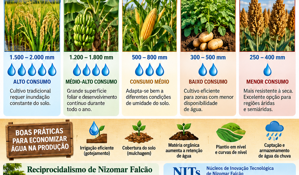 Culturas – Necessidades de Água
