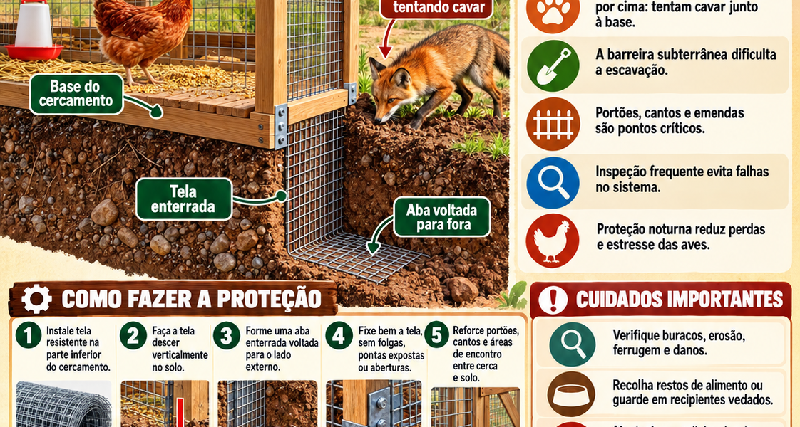 Galinhas – Proteção dos Galinheiros