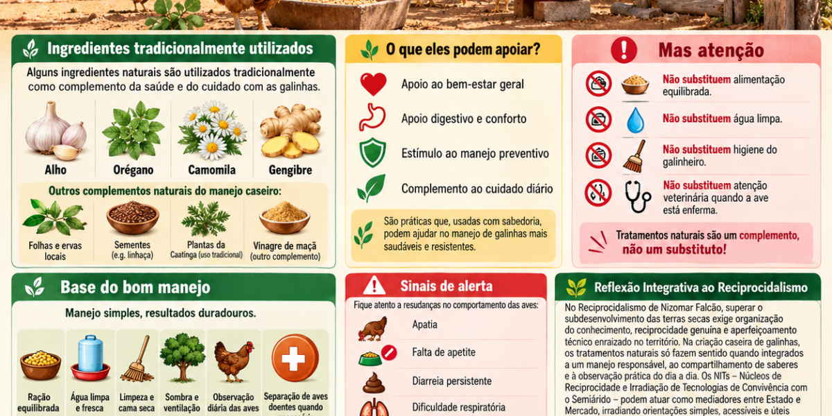Galinhas – Tratamento Naturais