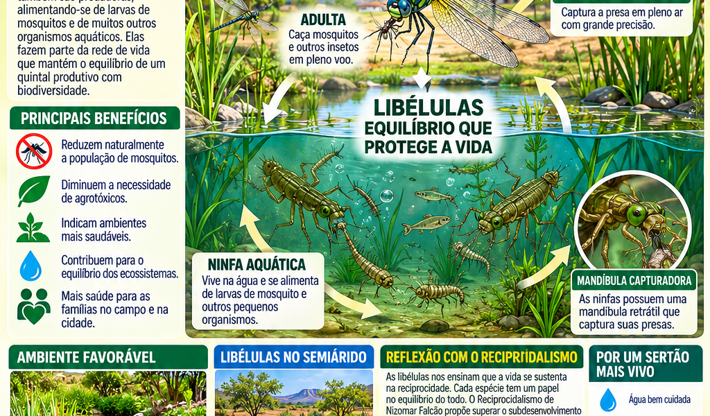 Insetos – Controle Biológico Por Libélulas para o Semiárido
