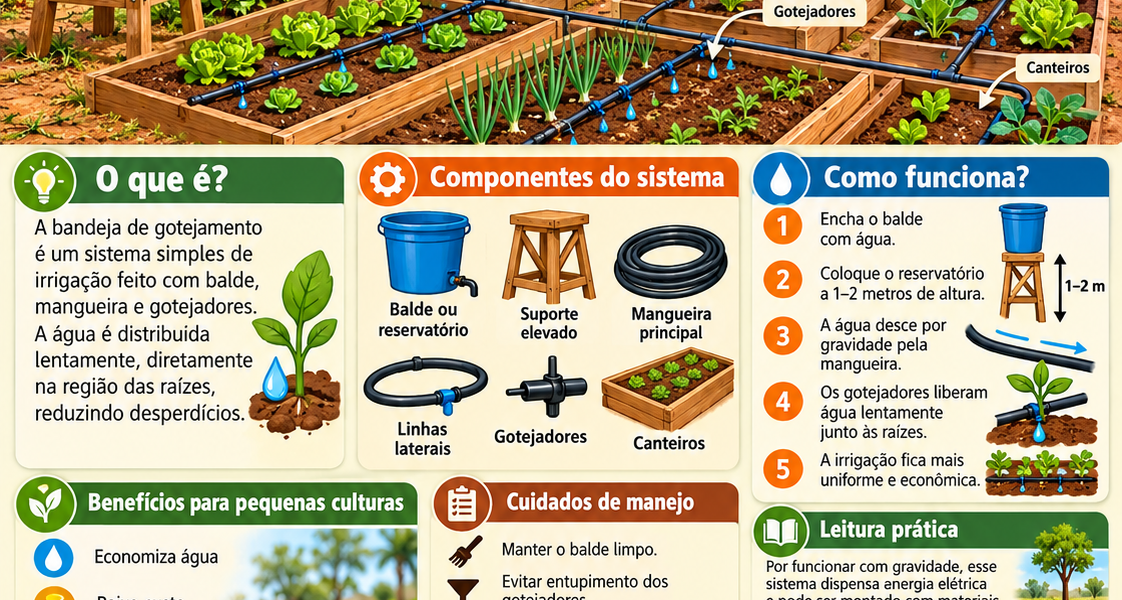 Irrigação – Bandeja de Gotejamento