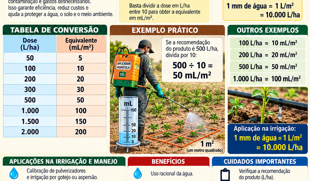 Irrigação – Conversão de Medidas