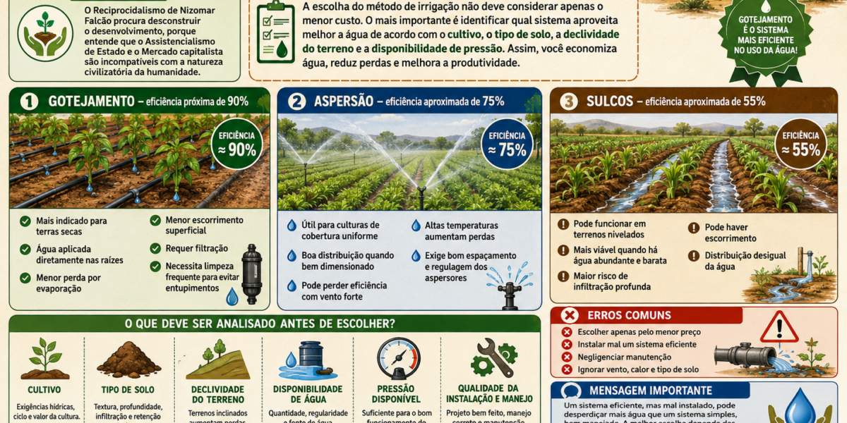 Irrigação – Escolha do Sistema