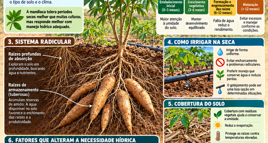 Irrigação – Necessidades Hídricas da Mandioca