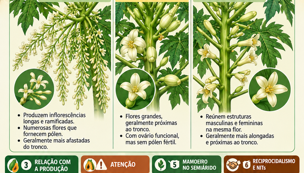 Mamoeiro – Floração