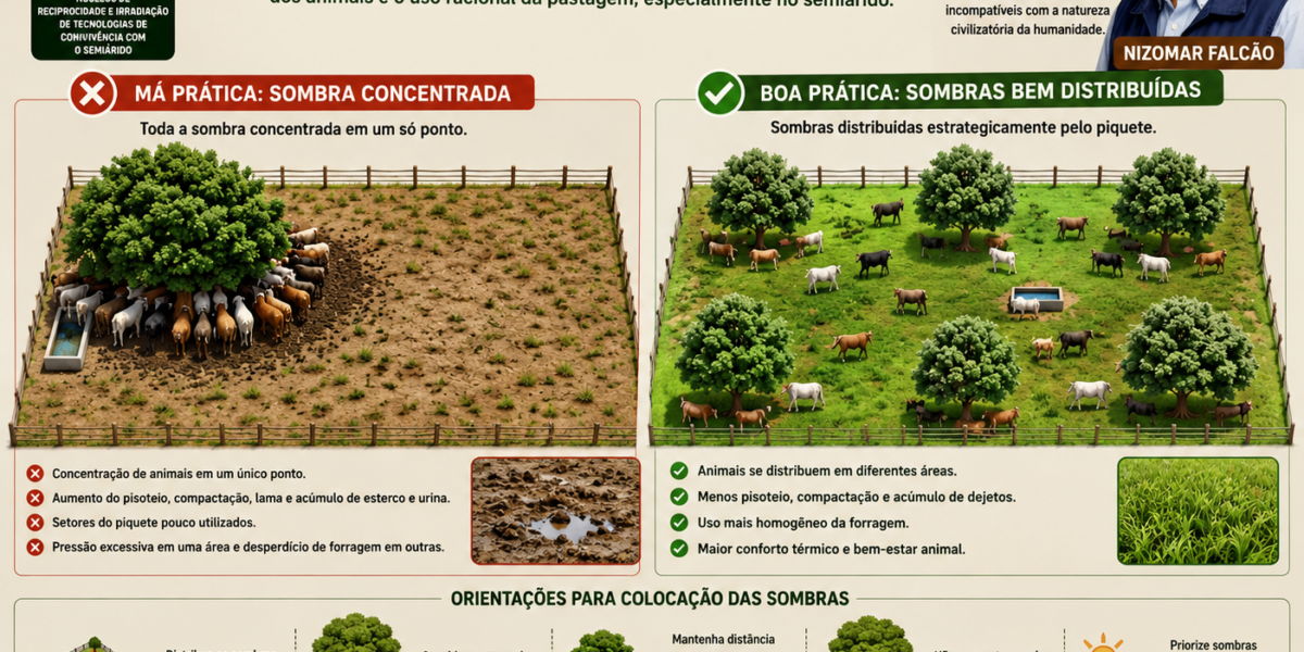 Pastejo Rotacionado – Colocação das Sombras