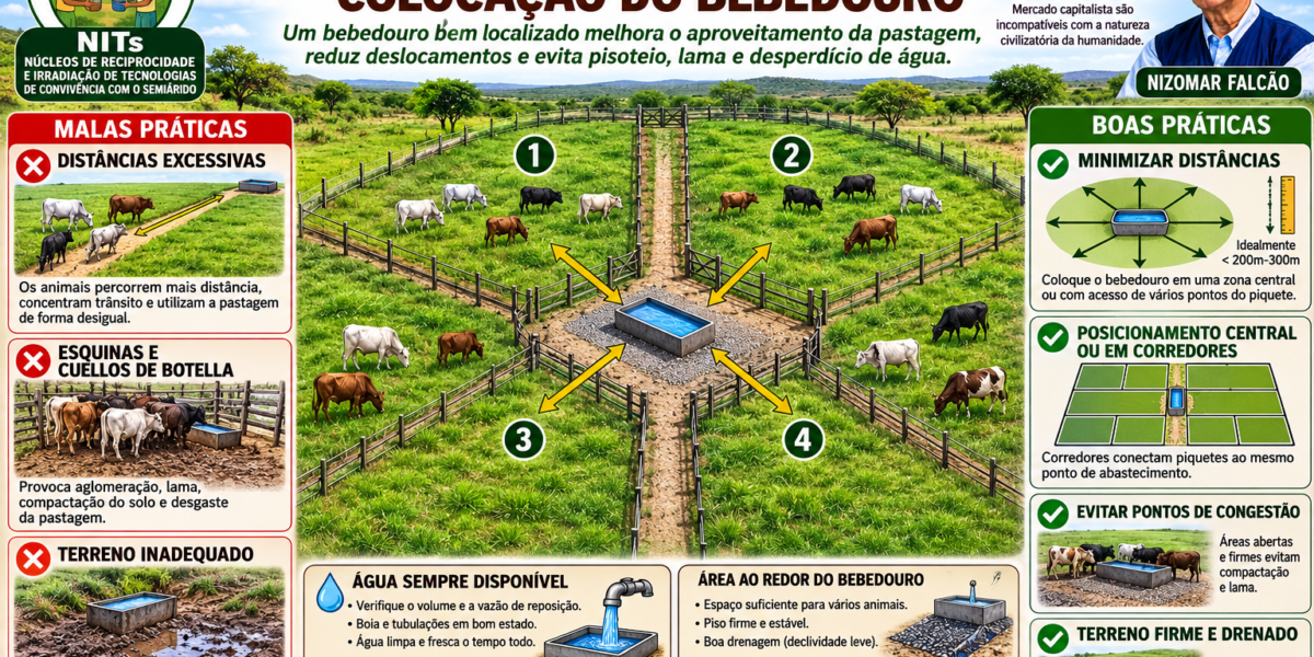 Pastejo Rotacionado – Colocação do Bebedouro
