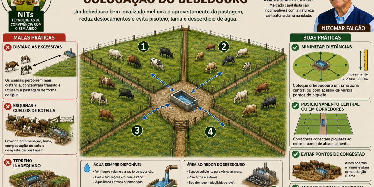 Pastejo Rotacionado – Colocação do Bebedouro