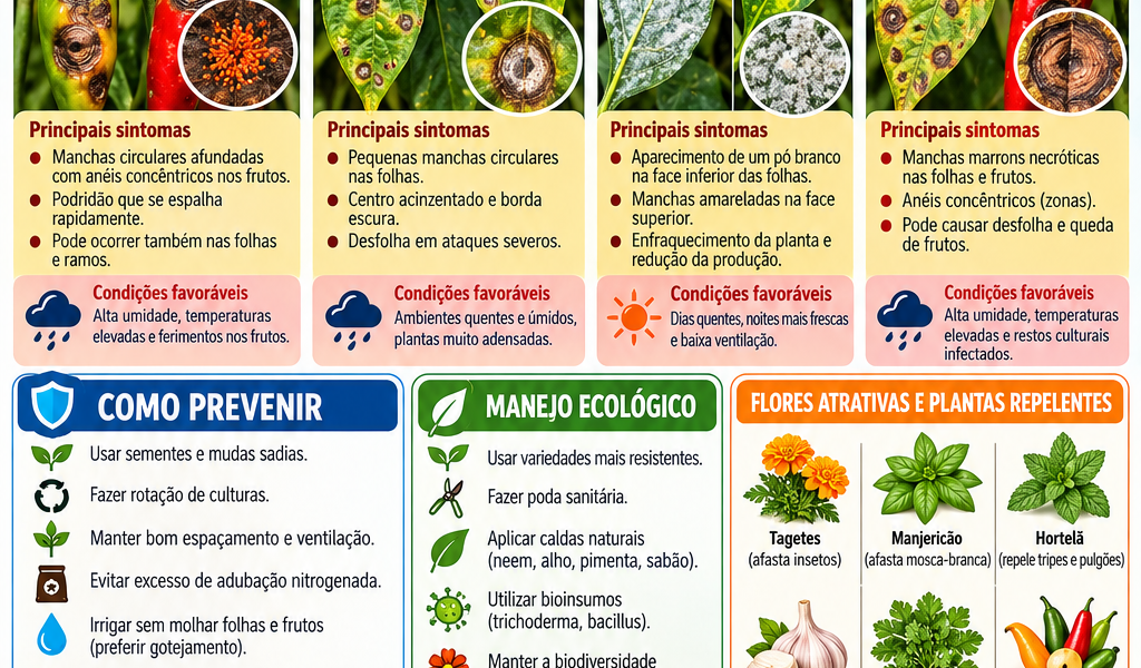 Pimenteiras – Doenças das Pimentas