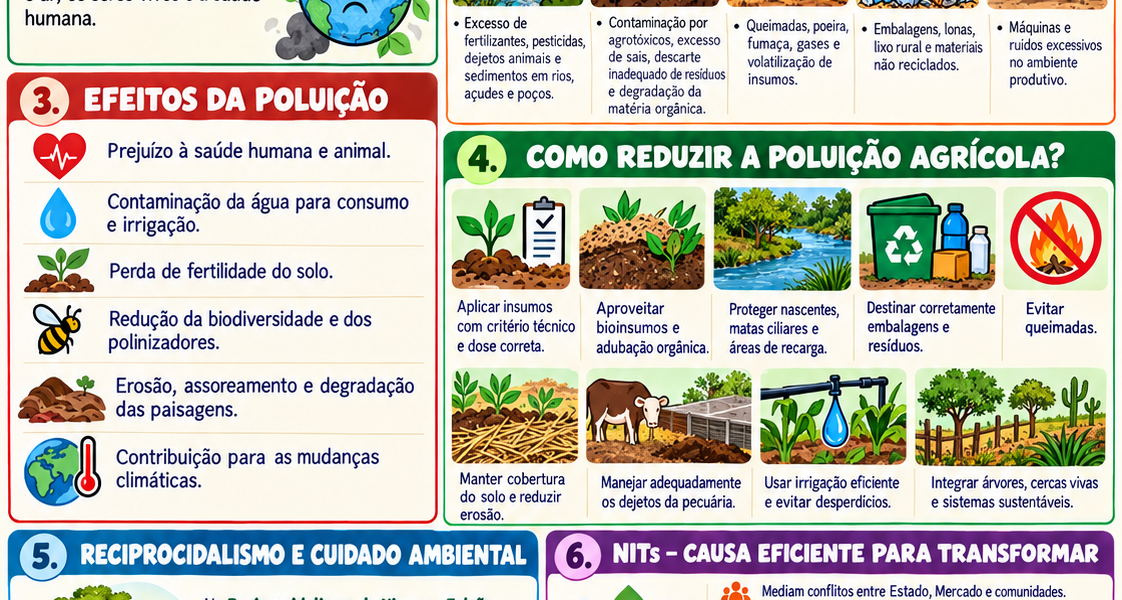 Poluição – Cuidar do Solo, da Água e o ar é proteger a vida no Semiárido.