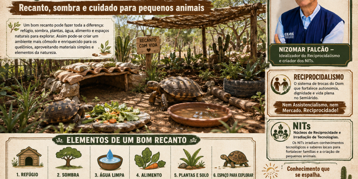Quelônio – Recanto, Sombra e Cuidado para pequenos animais