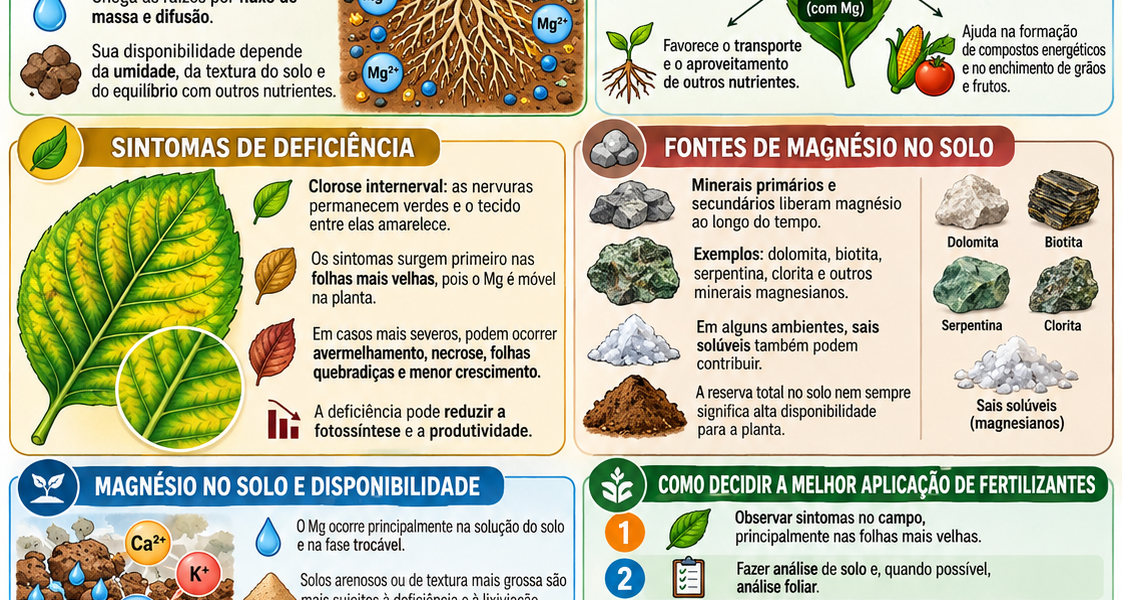 Solos – Importância do Magnésio nas plantas e no solo