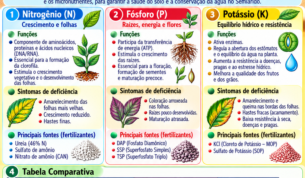 Solos – Nutrientes Primários