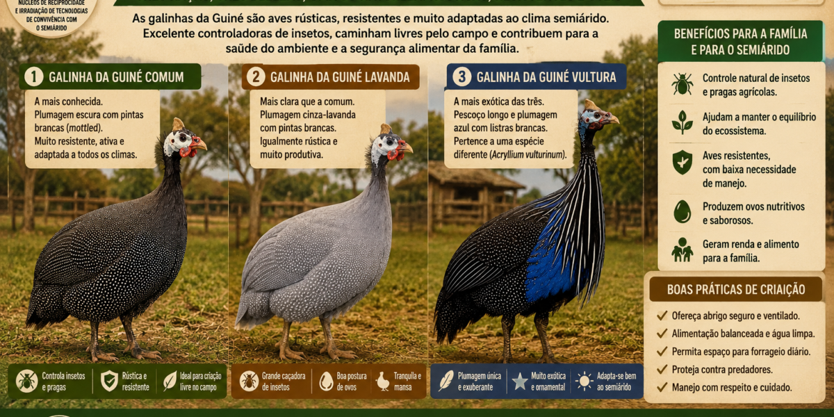 Tipos de Galinhas da Guiné 